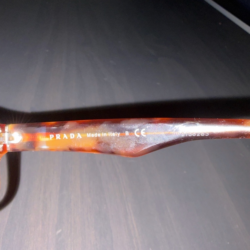 Prada Tortoise Shell Glasses rectangular - Picture 4 of 5